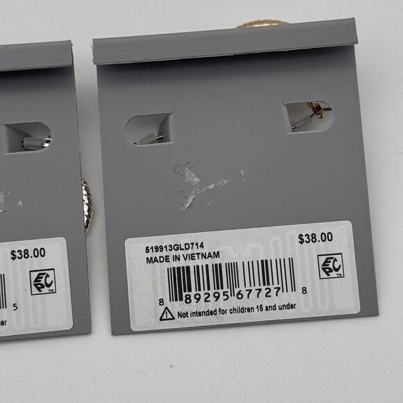 Robert Lee Morris Hoop Earrings Set of 2 Pairs Silver Gold Tone Textured NEW - Picture 8 of 9